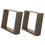 Patas de mesa centro forma U 2uds acero natural 40x(30-31) cm by , Table legs - Ref: Foro24-4012743, Price: 57,21 €, Discount: %