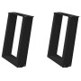 Patas de mesa de centro forma U 2uds acero negro 38x(42-43) cm by , Table legs - Ref: Foro24-4012760, Price: 48,61 €, Discoun...