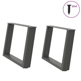 Patas para mesa de centro en forma de U 2 uds antracita acero von , Tischbeine - Ref: Foro24-4012774, Preis: 77,69 €, Rabatt: %