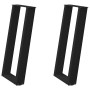 Patas de mesa consola en forma U 2 uds acero negro 28x(72-73)cm by , Table legs - Ref: Foro24-4012776, Price: 75,90 €, Discou...
