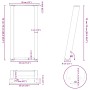 Patas de mesa consola forma U 2 uds acero blanco 38x(72-73) cm by , Table legs - Ref: Foro24-4012781, Price: 73,64 €, Discoun...