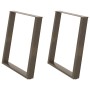 Patas para mesa comedor forma U 2uds acero natural 70x(72-73)cm by , Table legs - Ref: Foro24-4012795, Price: 86,18 €, Discou...