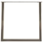 Patas para mesa comedor forma U 2uds acero natural 70x(72-73)cm by , Table legs - Ref: Foro24-4012795, Price: 86,18 €, Discou...