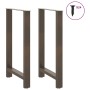 Patas para mesa de centro de acero natural 2 uds 60x(100-101)cm de , Patas para mesas - Ref: Foro24-4013347, Precio: 98,11 €,...