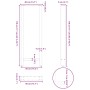 Patas para mesa de centro de acero natural 2 uds 40x(110-111)cm by , Table legs - Ref: Foro24-4013351, Price: 113,52 €, Disco...