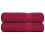 Toallas de ducha 2 uds 100% algodón burdeos 70x140 cm 360 gsm by , Towels - Ref: Foro24-136737, Price: 27,72 €, Discount: %