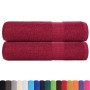 Toallas de ducha 2 uds 100% algodón burdeos 70x140 cm 360 gsm by , Towels - Ref: Foro24-136737, Price: 27,72 €, Discount: %