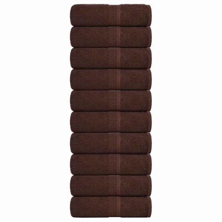 Toallas de jabón 10 uds marrón 30x30 cm 360 gsm 100% algodón by , Towels - Ref: Foro24-136754, Price: 25,69 €, Discount: %