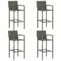Garden table and high stools 5 pieces gray synthetic rattan by vidaXL, Garden sets - Ref: Foro24-3064844, Price: 343,85 €, Di...