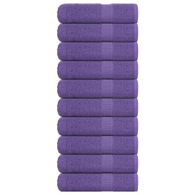 Toallas de baño 10 uds morado 100x150 cm 360 gsm 100% algodón de , Toallas - Ref: Foro24-136886, Precio: 106,82 €, Descuento: %