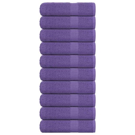 Toallas de baño 10 uds morado 100x150 cm 360 gsm 100% algodón de , Toallas - Ref: Foro24-136886, Precio: 102,35 €, Descuento: %