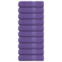 Toallas de baño 10 uds morado 100x150 cm 360 gsm 100% algodón de , Toallas - Ref: Foro24-136886, Precio: 102,35 €, Descuento: %