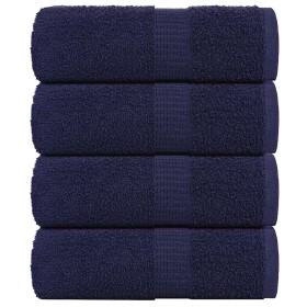 Toallas de jabón 4 uds azul marino 30x30 cm 360gsm 100% algodón by , Towels - Ref: Foro24-136780, Price: 14,62 €, Discount: %