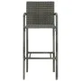 Garden table and high stools 5 pieces gray synthetic rattan by vidaXL, Garden sets - Ref: Foro24-3064844, Price: 343,85 €, Di...