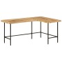 Escritorio madera maciza mango y hierro 165x110x77 cm by , Desks - Ref: Foro24-353333, Price: 314,29 €, Discount: %