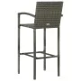 Garden table and high stools 5 pieces gray synthetic rattan by vidaXL, Garden sets - Ref: Foro24-3064844, Price: 343,85 €, Di...