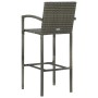 Gartentisch und Hochhocker 5 Stück graues synthetisches Rattan von vidaXL, Gartensets - Ref: Foro24-3064844, Preis: 364,50 €,...