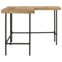 Escritorio madera maciza mango y hierro 165x110x77 cm by , Desks - Ref: Foro24-353333, Price: 314,29 €, Discount: %