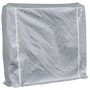 Leñero con protector de lluvia 150x25x150 cm acero galvanizado by , Firewood bags and holders - Ref: Foro24-4100709, Price: 4...