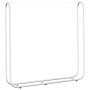 Leñero con protector de lluvia 150x25x150 cm acero galvanizado by , Firewood bags and holders - Ref: Foro24-4100709, Price: 4...