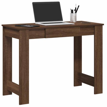 Escritorio de madera de ingeniería roble marrón 100x45x75 cm von , Schreibtische - Ref: Foro24-860433, Preis: 61,93 €, Rabatt: %