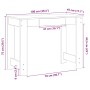 Escritorio de madera de ingeniería roble marrón 100x45x75 cm von , Schreibtische - Ref: Foro24-860433, Preis: 61,93 €, Rabatt: %