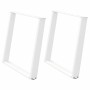 Patas para mesa comedor forma U 2uds acero blanco 100x(72-73)cm by , Table legs - Ref: Foro24-4012805, Price: 109,40 €, Disco...