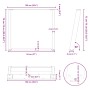 Patas para mesa comedor forma U 2uds acero blanco 100x(72-73)cm by , Table legs - Ref: Foro24-4012805, Price: 109,40 €, Disco...