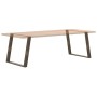 Patas mesa comedor forma U 2uds acero natural 100x(72-73) cm de , Patas para mesas - Ref: Foro24-4012807, Precio: 110,01 €, D...
