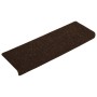 Treppenmatte 15 Stück brauner gelochter Stoff 65x21x4cm von vidaXL, Treppenmatten - Ref: Foro24-326188, Preis: 48,23 €, Rabat...