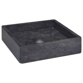 Lavabo mármol negro 40x40x10 cm de vidaXL, Lavabos - Ref: Foro24-149169, Precio: 119,03 €, Descuento: %