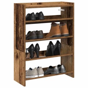 Mueble zapatero madera contrachapada madera vieja 60x25x81 cm von , Schuhregale und Schuhorganisatoren - Ref: Foro24-859885, ...