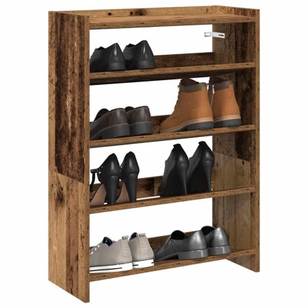 Mueble zapatero madera contrachapada madera vieja 60x25x81 cm by , Shoe racks and shoe organizers - Ref: Foro24-859885, Price...