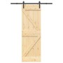 Puerta corredera con herrajes madera maciza de pino 70x210 cm von , Türen - Ref: Foro24-3332604, Preis: 176,70 €, Rabatt: %