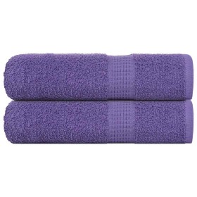 Toallas de mano 2 uds 100% algodón púrpura 50x100 cm 360 gsm de , Toallas - Ref: Foro24-136878, Precio: 16,08 €, Descuento: %