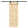 Puerta corredera con herrajes madera maciza de pino 70x210 cm von , Türen - Ref: Foro24-3332646, Preis: 204,39 €, Rabatt: %