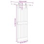 Puerta corredera con herrajes madera maciza de pino 70x210 cm von , Türen - Ref: Foro24-3332652, Preis: 166,63 €, Rabatt: %