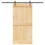 Puerta corredera con herrajes madera maciza de pino 100x210 cm von , Türen - Ref: Foro24-3332699, Preis: 234,27 €, Rabatt: %