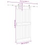 Puerta corredera con herrajes madera maciza de pino 100x210 cm von , Türen - Ref: Foro24-3332699, Preis: 234,27 €, Rabatt: %