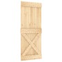 Puerta corredera con herrajes madera maciza de pino 85x210 cm von , Türen - Ref: Foro24-3332774, Preis: 193,03 €, Rabatt: %