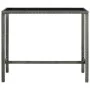 Mesa y taburetes altos jardín 3 piezas ratán sintético gris de vidaXL, Conjuntos de jardín - Ref: Foro24-3064847, Precio: 485...