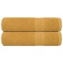 Toallas de mano 2 uds 100% algodón oro 50x100 cm 360 gsm von , Handtücher - Ref: Foro24-136806, Preis: 15,73 €, Rabatt: %