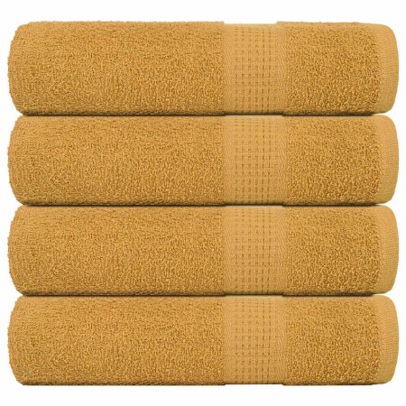 Toallas de ducha 4 uds 100% algodón oro 70x140 cm 360 gsm by , Towels - Ref: Foro24-136810, Price: 35,88 €, Discount: %