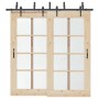 Kit de herrajes para puertas correderas acero negro 213,5 cm von , Türartikel - Ref: Foro24-3295726, Preis: 167,06 €, Rabatt: %