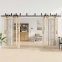 Kit de herrajes para puertas correderas acero negro 400 cm von , Türartikel - Ref: Foro24-3295758, Preis: 202,38 €, Rabatt: %