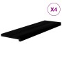 Peldaños de escalera 4 uds madera maciza roble marrón oscuro by , Stair mats - Ref: Foro24-3283015, Price: 179,52 €, Discount: %