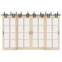 Kit de herrajes para puertas correderas acero negro 366 cm von , Türartikel - Ref: Foro24-3295753, Preis: 238,30 €, Rabatt: %