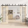 Kit de herrajes para puertas correderas acero negro 305 cm by , Door items - Ref: Foro24-3295745, Price: 234,56 €, Discount: %