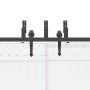 Kit de herrajes para puertas correderas acero negro 305 cm by , Door items - Ref: Foro24-3295745, Price: 234,56 €, Discount: %