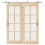 Kit de herrajes para puerta corredera 200 cm acero plateado von , Türartikel - Ref: Foro24-3295764, Preis: 189,20 €, Rabatt: %